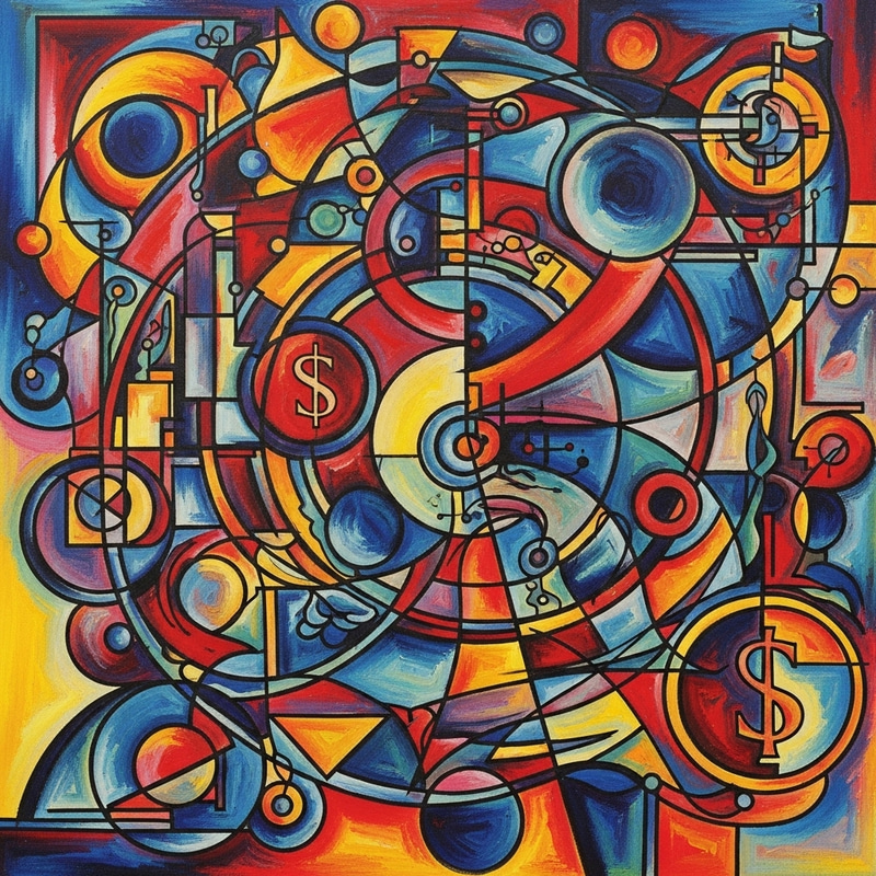 Colorful Abstract Painting by World-Renowned Artist Joan Miró Colorful Abstract Painting by World-Renowned Artist Joan Miró