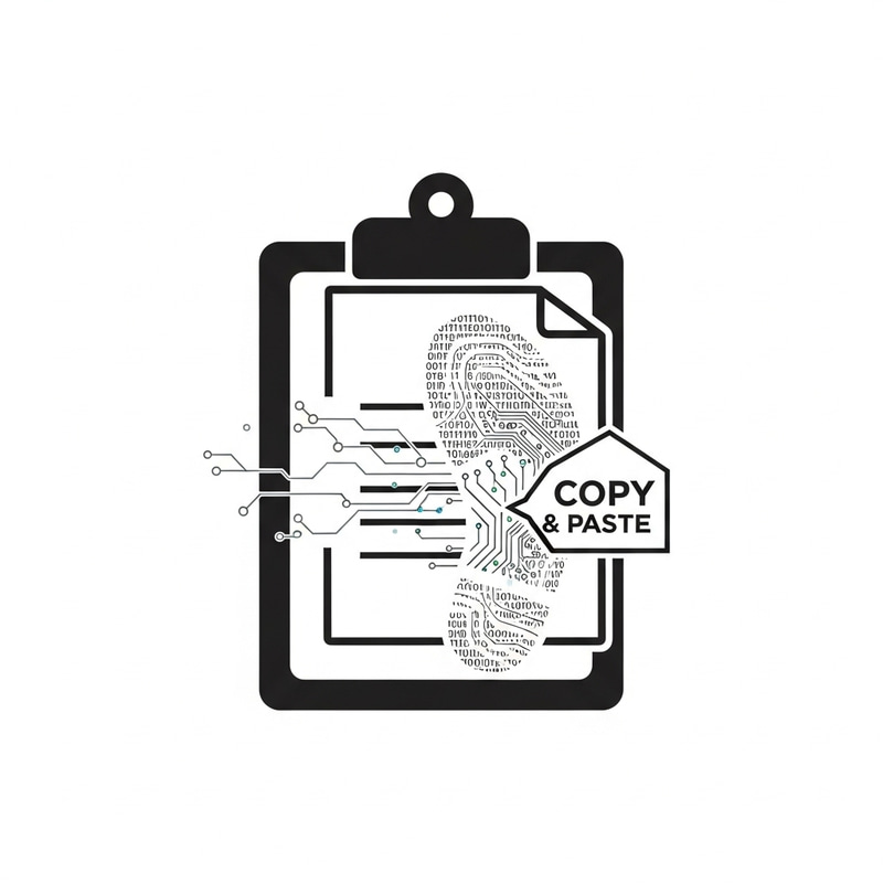 Copy and Paste Digital Footprint Icon Copy and Paste Digital Footprint Icon