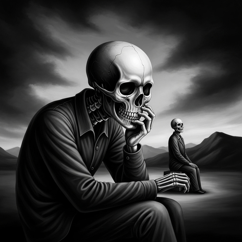 Ethereal Depiction of Mortality: Salvador Dali-inspired Surrealism Ethereal Depiction of Mortality: Salvador Dali-inspired Surrealism