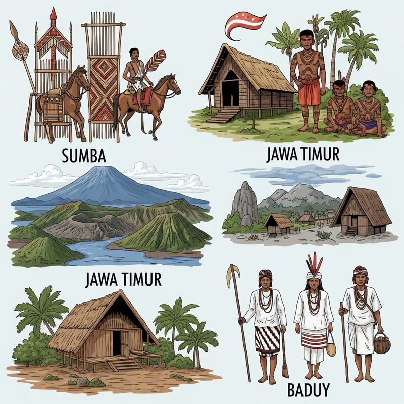Diverse Cultures of Indonesia: Sumba, Dayak, Jawa Timur & Baduy People Diverse Cultures of Indonesia: Sumba, Dayak, Jawa Timur & Baduy People