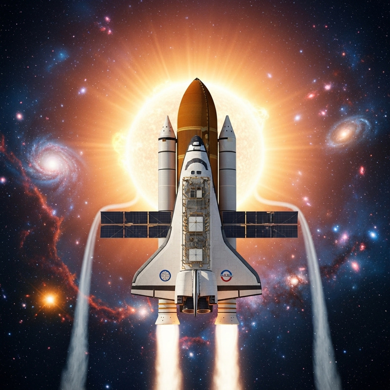 Space Shuttle Journey to the Sun - Epic Space Exploration