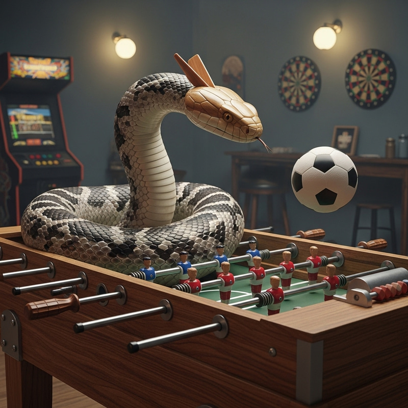 Unique Snake-Foosball Player Hybrid Unique Snake-Foosball Player Hybrid
