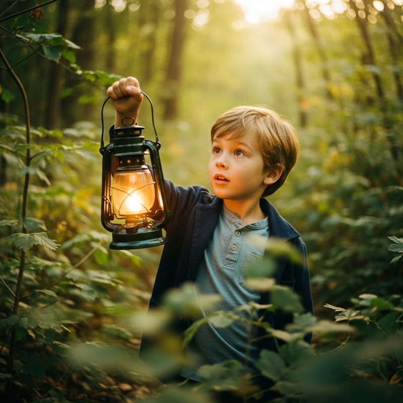 Explore a Magical Forest with a Vintage Lantern Explore a Magical Forest with a Vintage Lantern