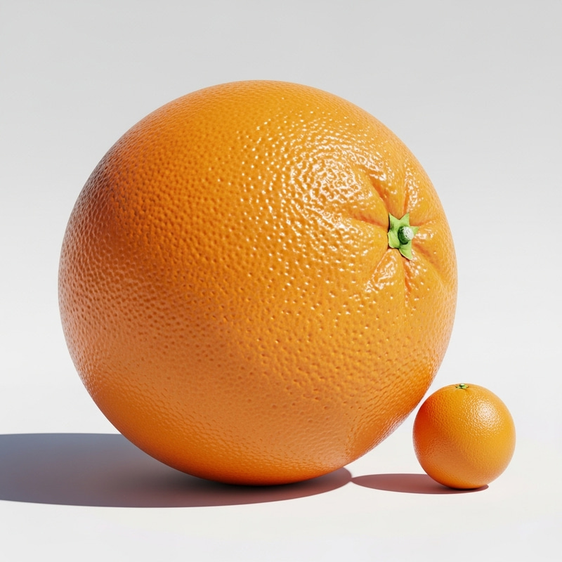 Enormous Orange - Enhanced Realism & Vibrant Glow