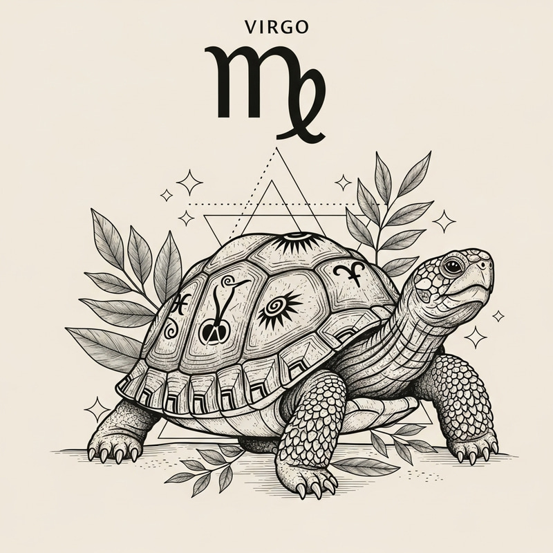 Meticulous Virgo Turtle Design: Symbolic Representation of Practicality Meticulous Virgo Turtle Design: Symbolic Representation of Practicality