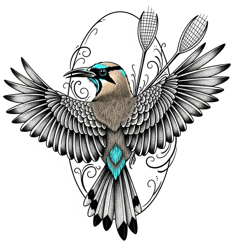 Corocoro Blackwork Tattoo Design Corocoro Blackwork Tattoo Design