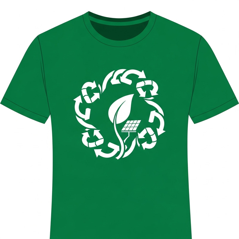 Eco-Friendly Sustainable Shirt Design with Two Color Theme Eco-Friendly Sustainable Shirt Design with Two Color Theme