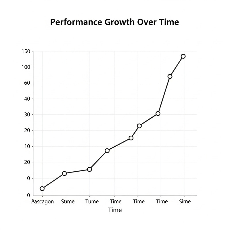 Ascending Performance Growth Graph | Analytics Trending Up Ascending Performance Growth Graph | Analytics Trending Up