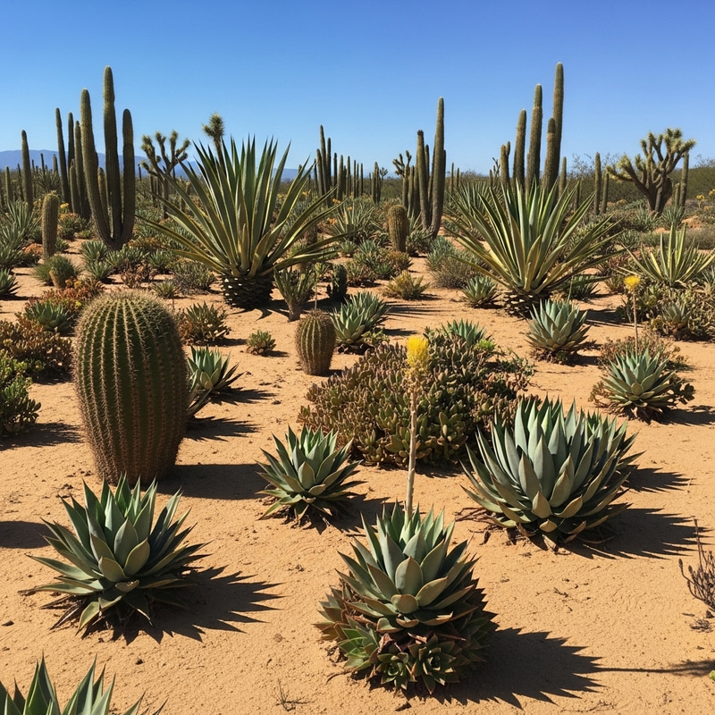 Succulent Diversity in a Desert Landscape - Life's Resilience Succulent Diversity in a Desert Landscape - Life's Resilience