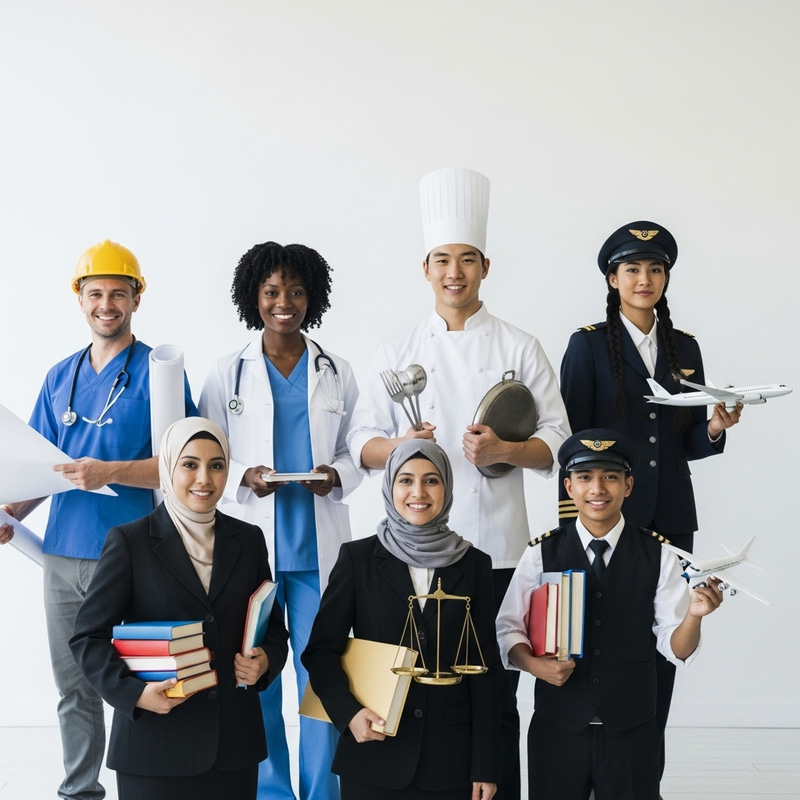Professional Diversity: Engineer, Doctor, Chef, Lawyer, Teacher & Pilot Professional Diversity: Engineer, Doctor, Chef, Lawyer, Teacher & Pilot