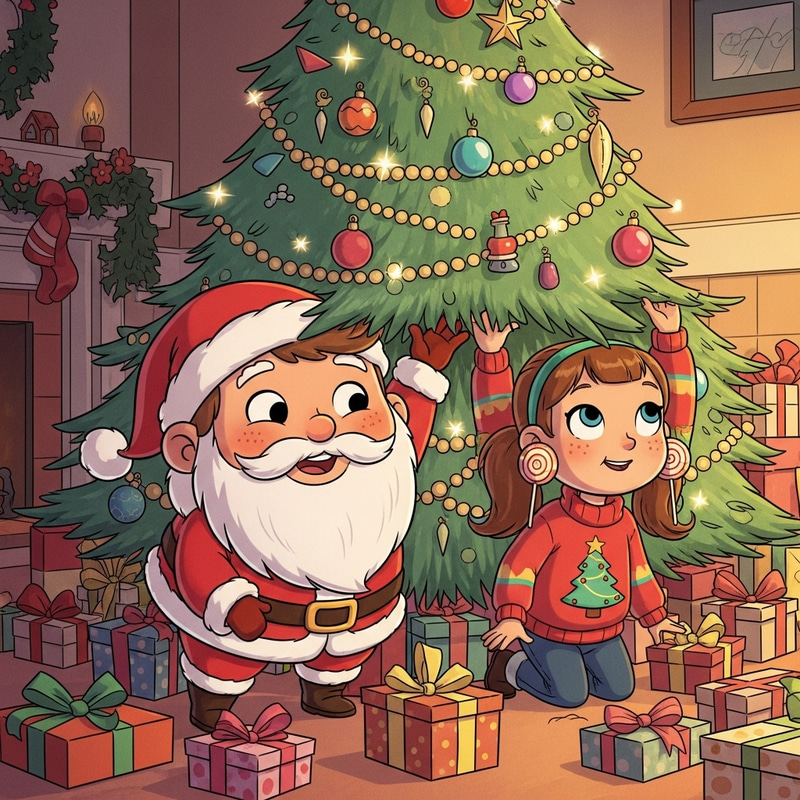 Gravity Falls Christmas: Dipper & Mabel with Gifts