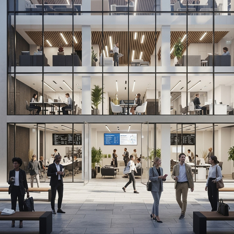 Thriving Business District and Modern Business Center