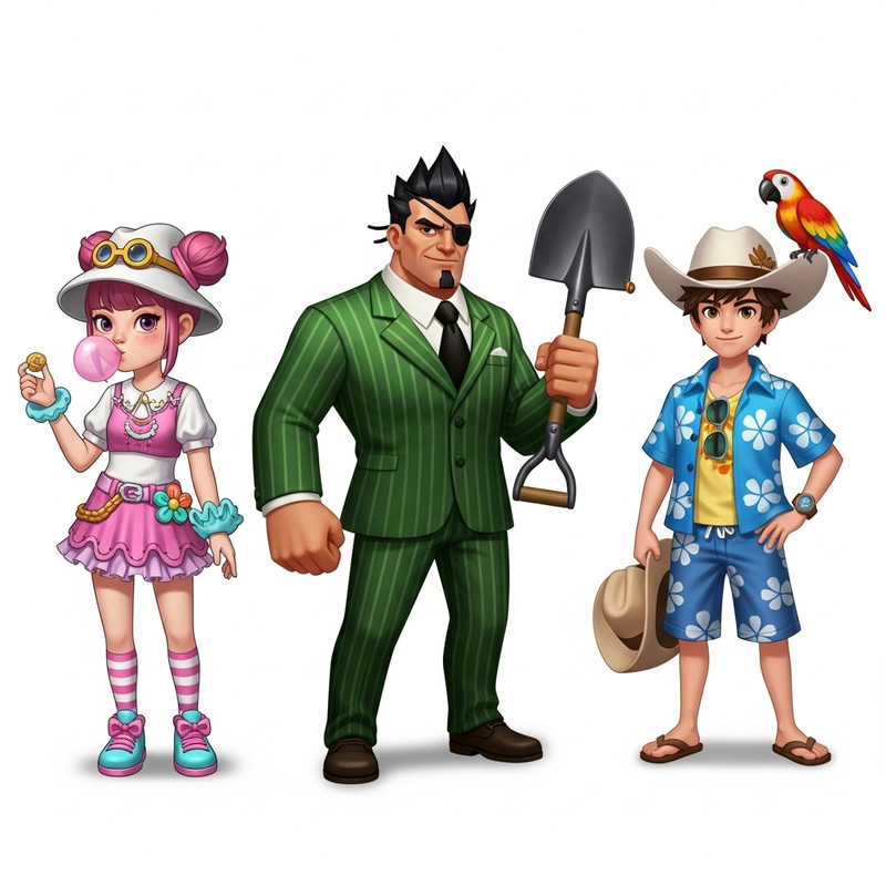 Bibi, Max y Jacky from Brawl Stars Characters Bibi, Max y Jacky from Brawl Stars Characters