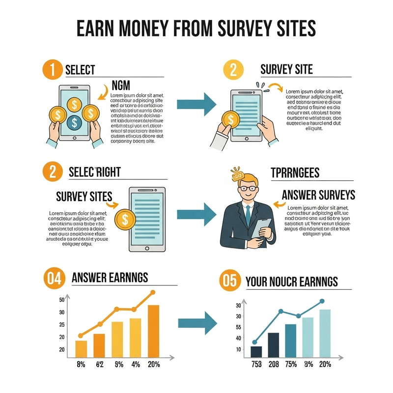 Earning Money from Survey Sites: Infographic Guide