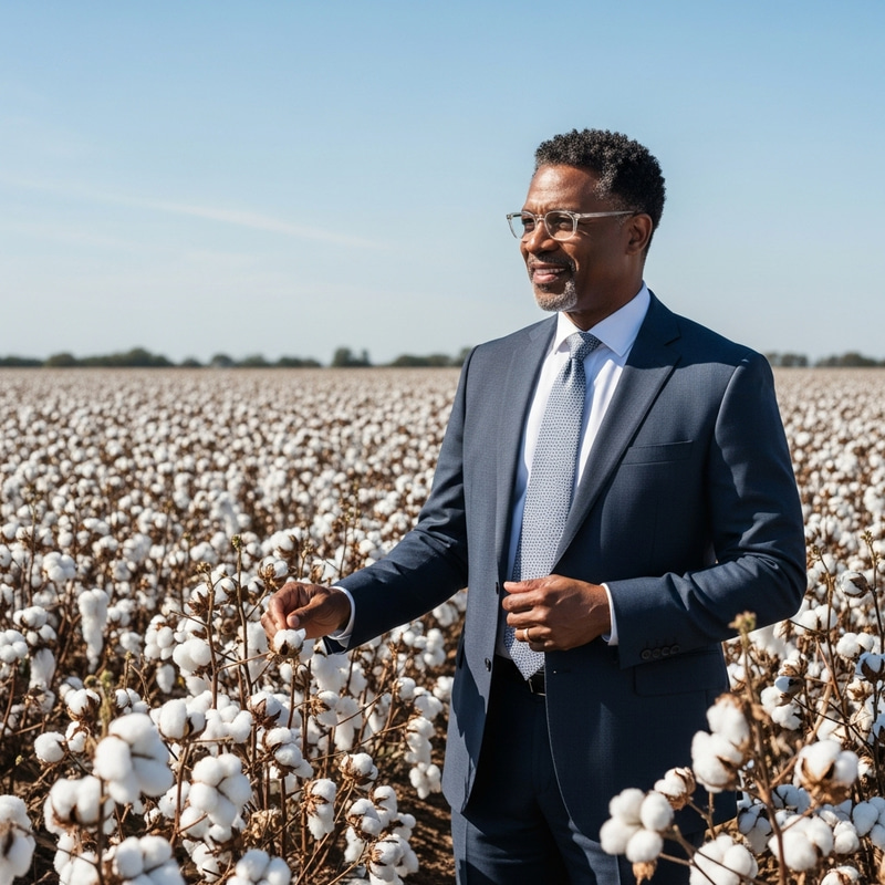 Barack Obama in Cotton Field Barack Obama in Cotton Field