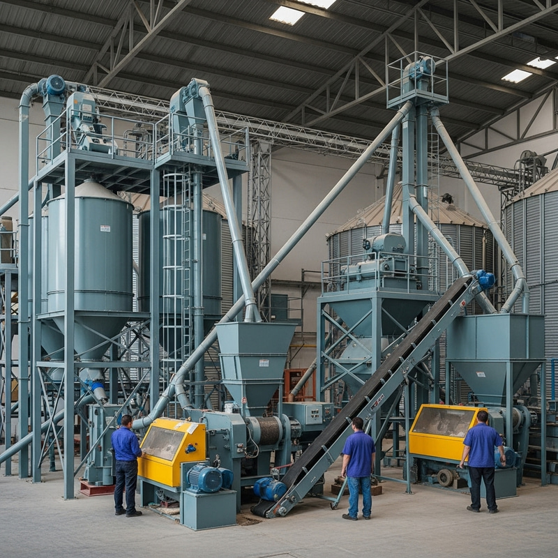 Industrial Pellet & Flaking Mill Facilities for Cattle, Sheep, Poultry Feed Production Industrial Pellet & Flaking Mill Facilities for Cattle, Sheep, Poultry Feed Production