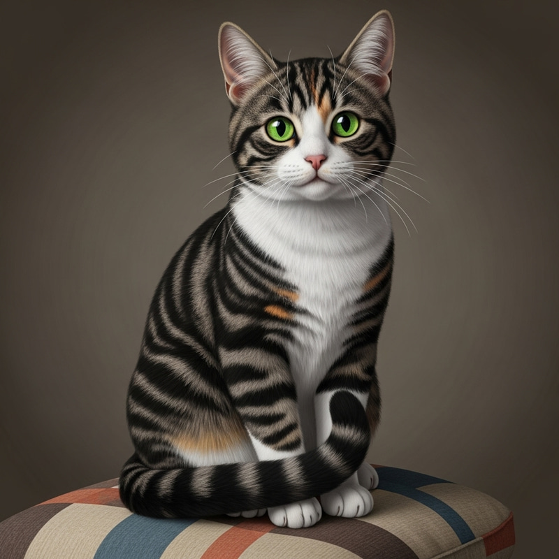 Adorable Domestic Cat Image