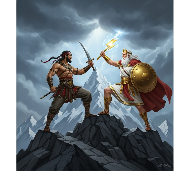 Epic Clash: Disciplined Warrior vs. King of Gods Epic Clash: Disciplined Warrior vs. King of Gods