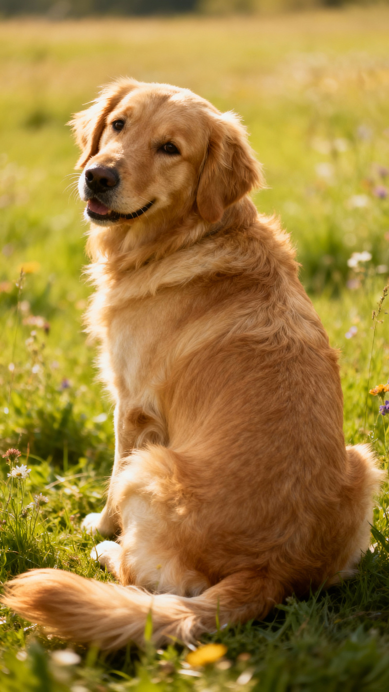 Golden Retriever Photo - Adorable Canine Moments