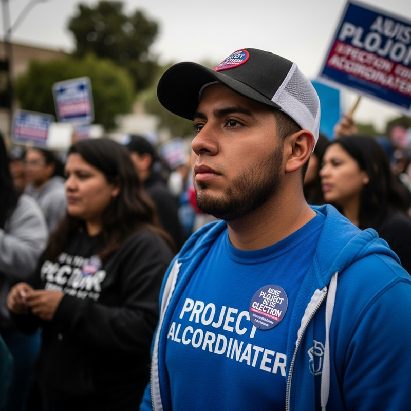 Determined Project Coordinator at Election Rally | Political Drama Determined Project Coordinator at Election Rally | Political Drama