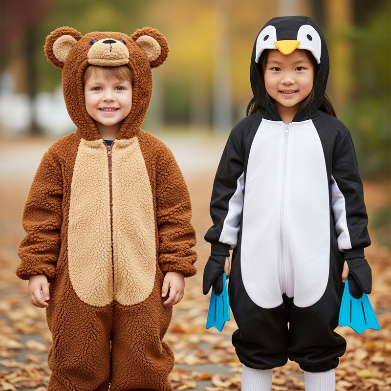 Adorable Bear and Penguin Costumes for Kids | Fall Costume Fun Adorable Bear and Penguin Costumes for Kids | Fall Costume Fun
