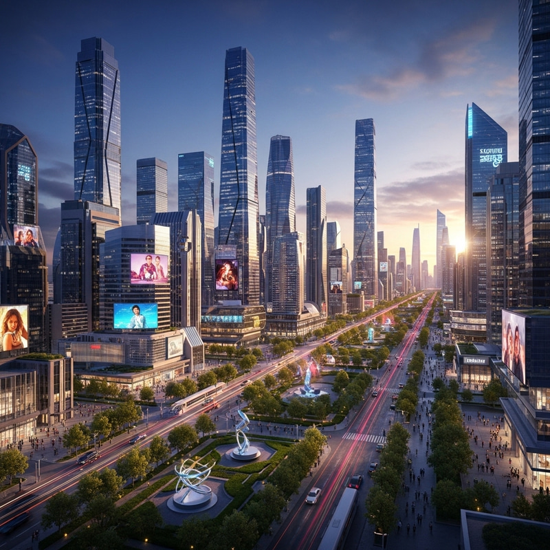 Futuristic Cosmopolitan City | Visual Style & Diversity Futuristic Cosmopolitan City | Visual Style & Diversity