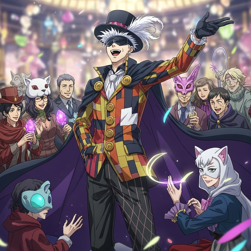 Gojo Laughs in Anime Costume at Social Event | Jujutsu Kaisen Gojo Laughs in Anime Costume at Social Event | Jujutsu Kaisen