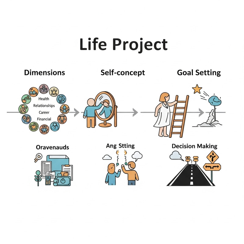 Life Project Timeline: Elements - Dimensions, Self-Concept, Goal Setting, Decision Making Life Project Timeline: Elements - Dimensions, Self-Concept, Goal Setting, Decision Making
