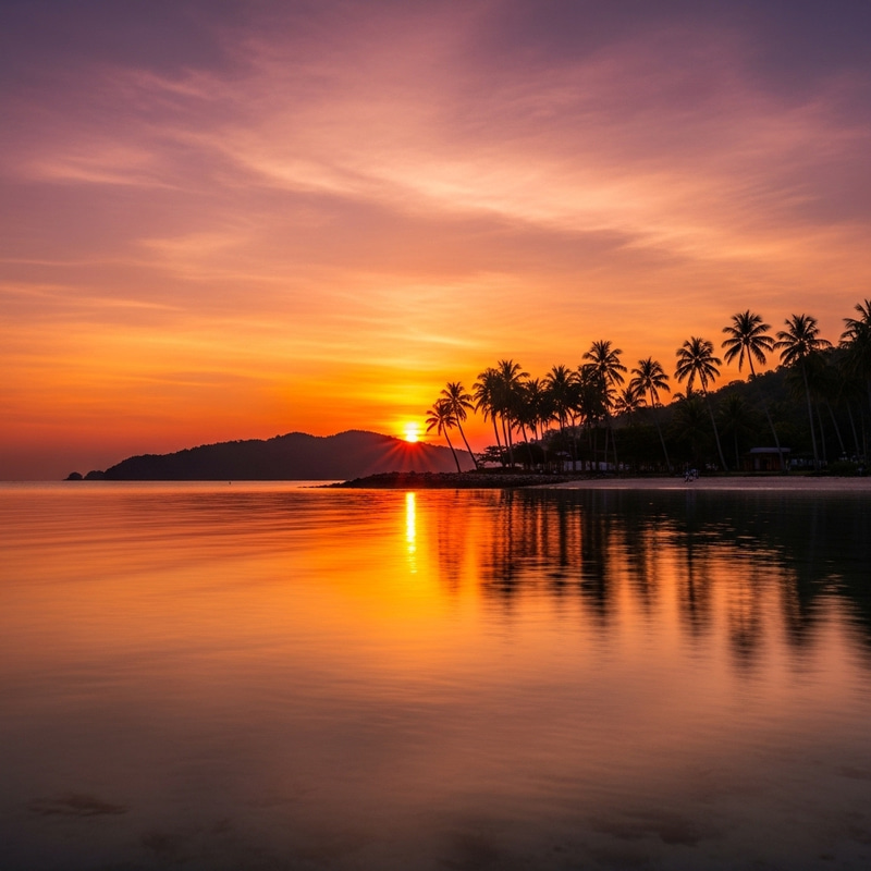 Breathtaking Sunrise at Langkawi Island, Malaysia Breathtaking Sunrise at Langkawi Island, Malaysia