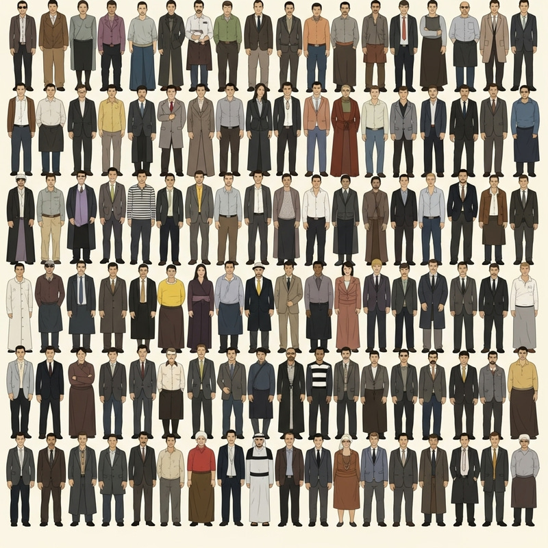 Men Tessellation Illustration