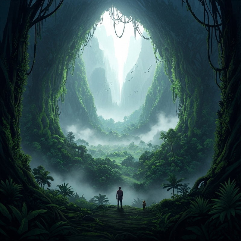 Most Epic Jungle Landscape Concept Art | Grand Rainforest Scene Most Epic Jungle Landscape Concept Art | Grand Rainforest Scene
