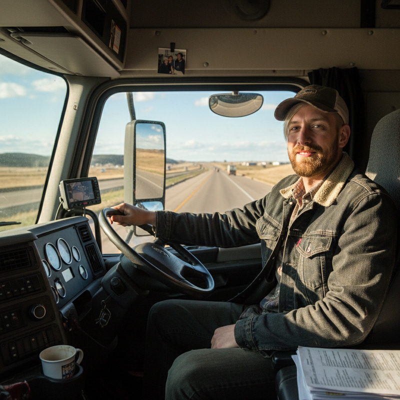 Photo of Me as a Truck Driver Photo of Me as a Truck Driver