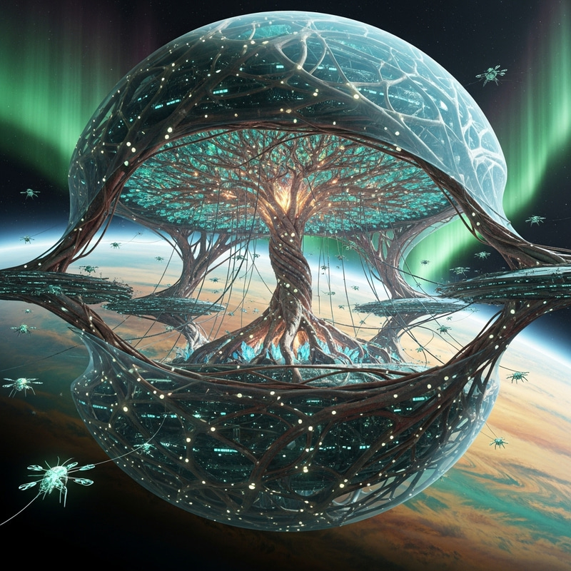 Hive-Mind Tree Controls Unique Space Station Hive-Mind Tree Controls Unique Space Station