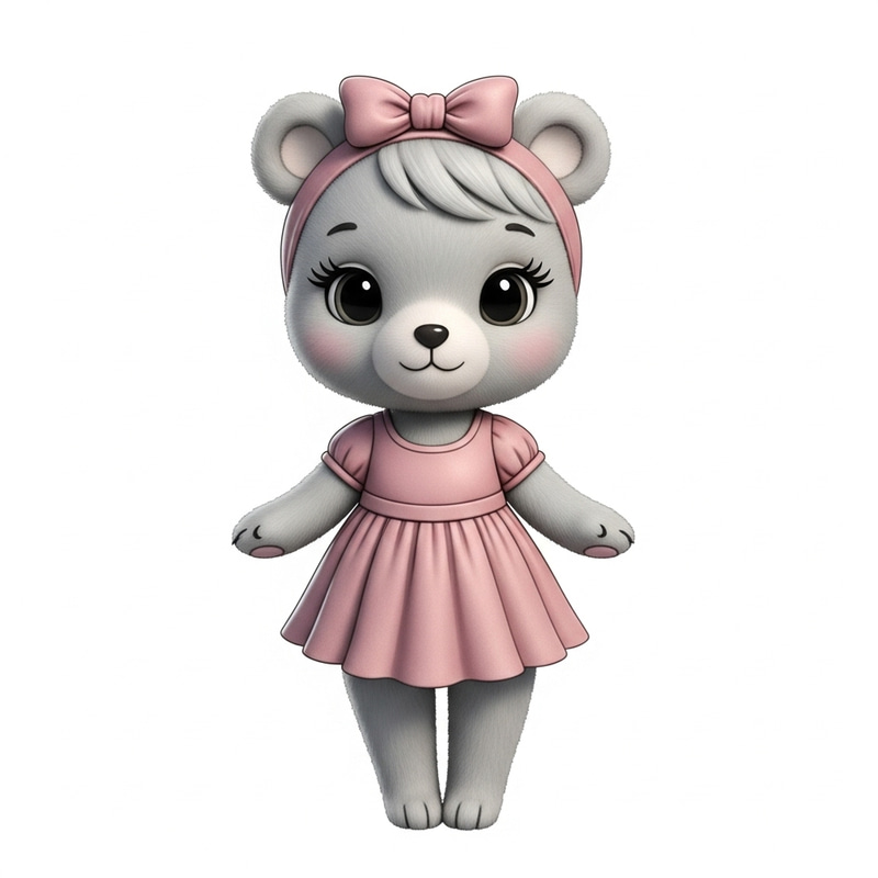 Adorable Female Bear - Irresistibly Sweet and Charming