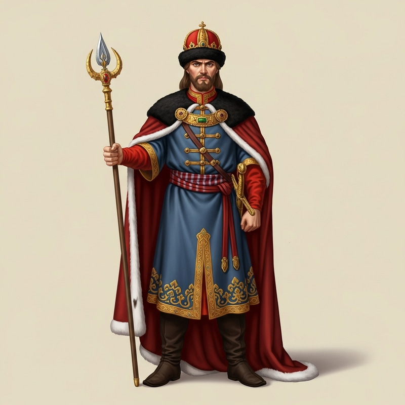 Russian Tsar Ivan the Terrible in Full Height: Youthful Years Russian Tsar Ivan the Terrible in Full Height: Youthful Years
