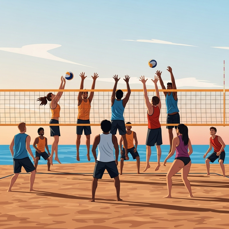 Beach Volleyball in Spain: 10 People with Beautiful Faces Beach Volleyball in Spain: 10 People with Beautiful Faces