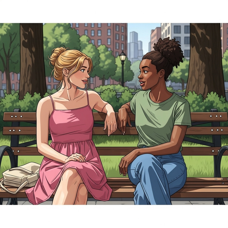 Anna and Mia Enjoying a Day in the Park