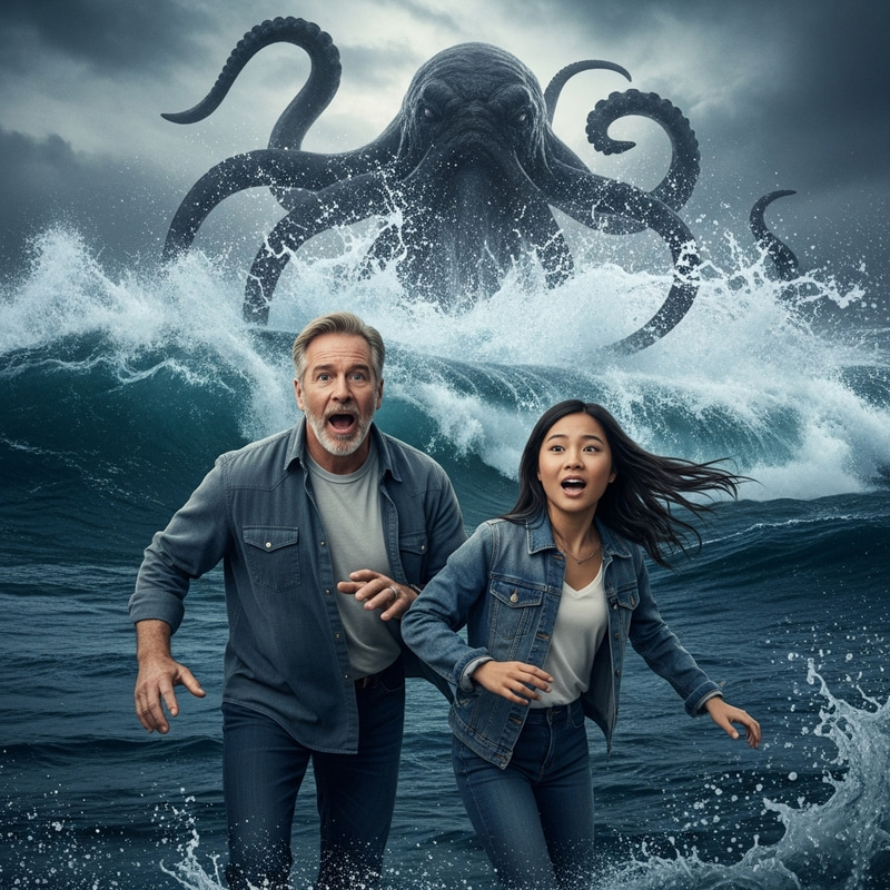 Dennis & Winnie Running from Captivating Kraken Dennis & Winnie Running from Captivating Kraken