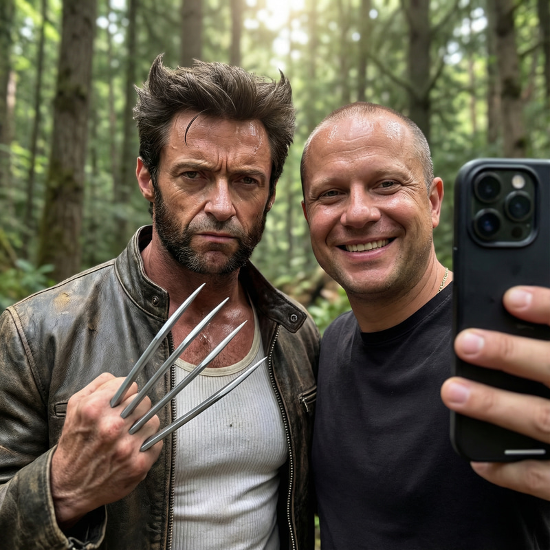 Epic Selfie with Wolverine: Hugh Jackman Captured