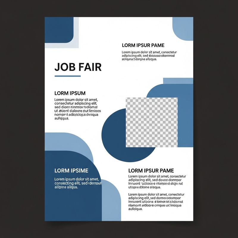 Modern Job Fair Flyer Design | Clean & Minimalistic Style Modern Job Fair Flyer Design | Clean & Minimalistic Style