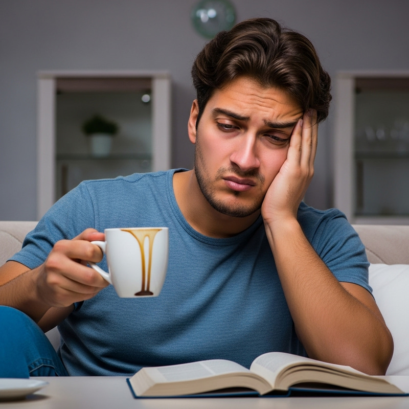 Sleepless Man: Battling Exhaustion and Fatigue