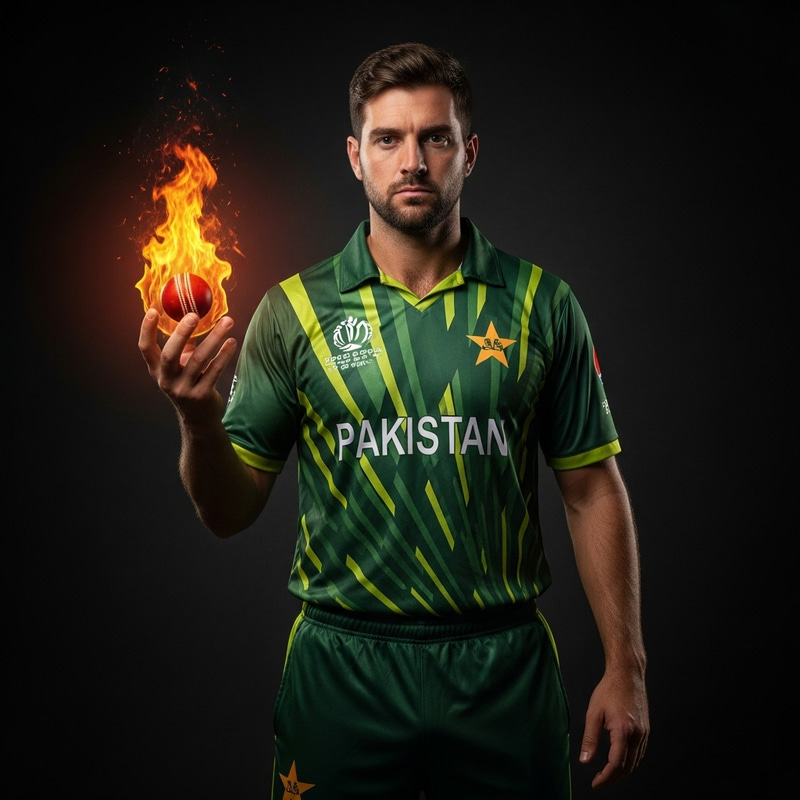 Determined Cricket Player Embodying Strength and Focus