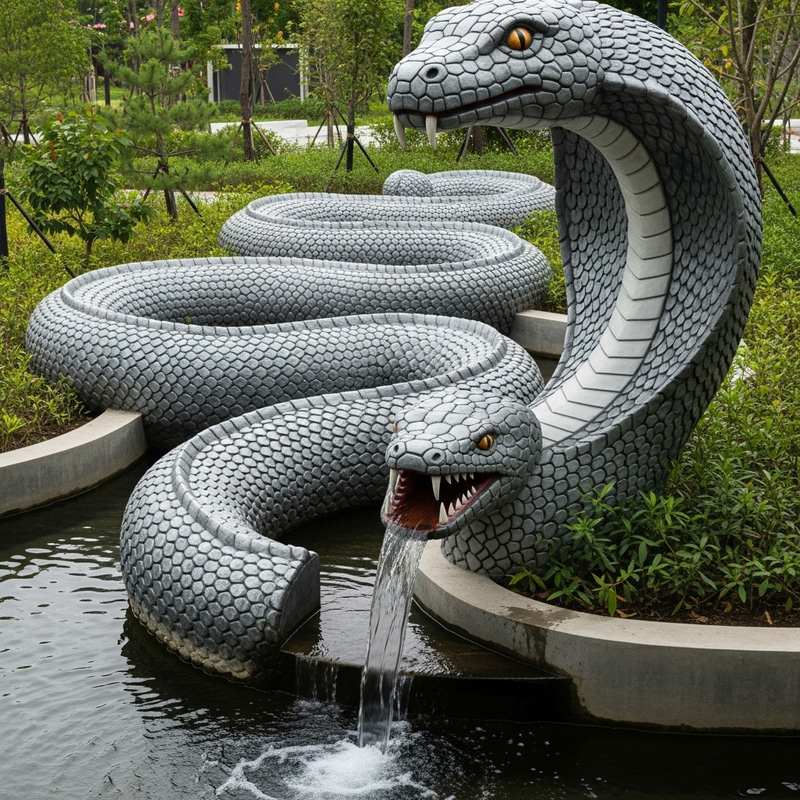 Unique Snake-Inspired Water Inlet Tank Design Unique Snake-Inspired Water Inlet Tank Design