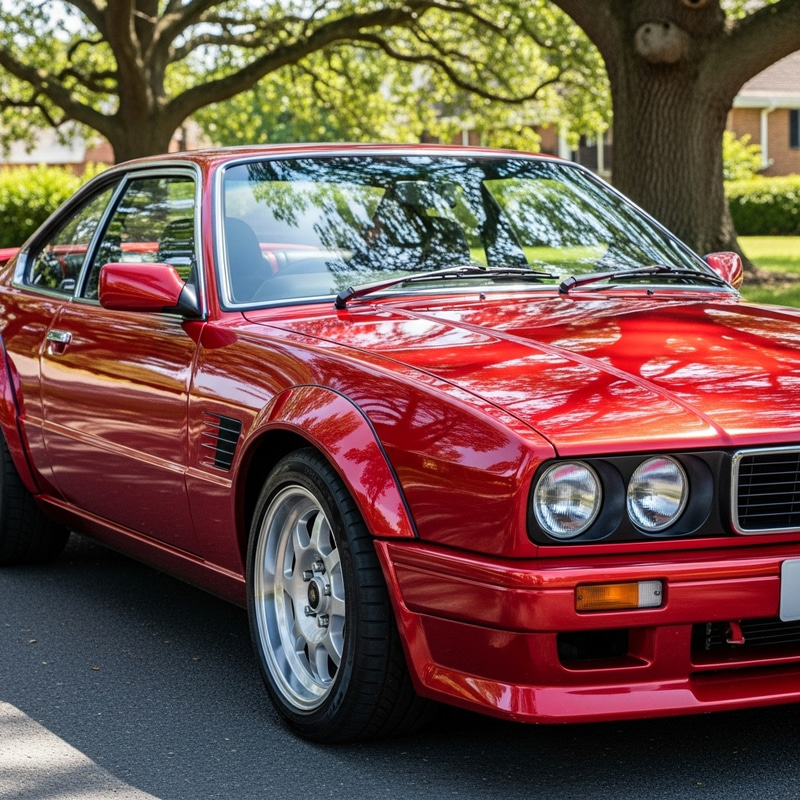 Sleek Red Car - Design | Afternoon Sun Sleek Red Car - Design | Afternoon Sun