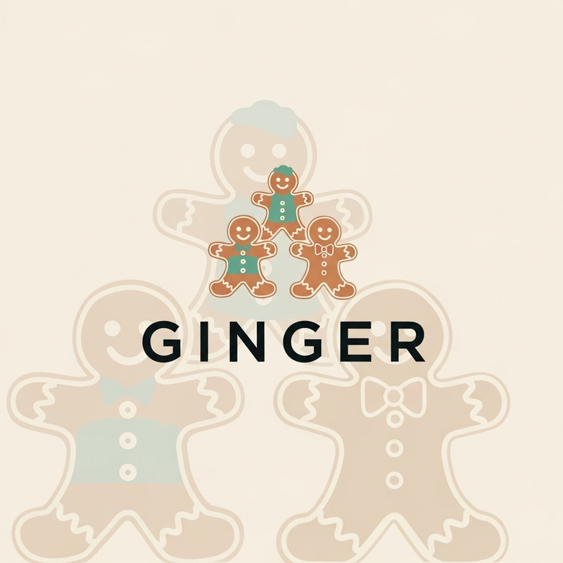 Ginger Business Brand - Trustworthy Gingerbread Logo Design