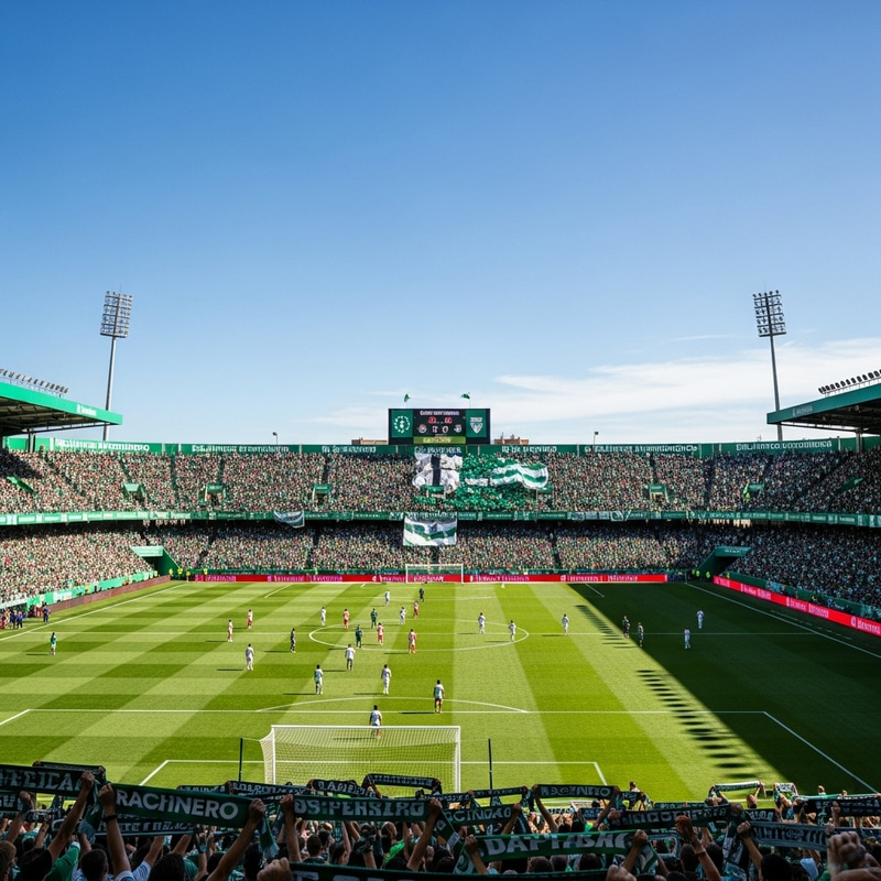 Santander Racing Stadium on a Sunny Day Santander Racing Stadium on a Sunny Day