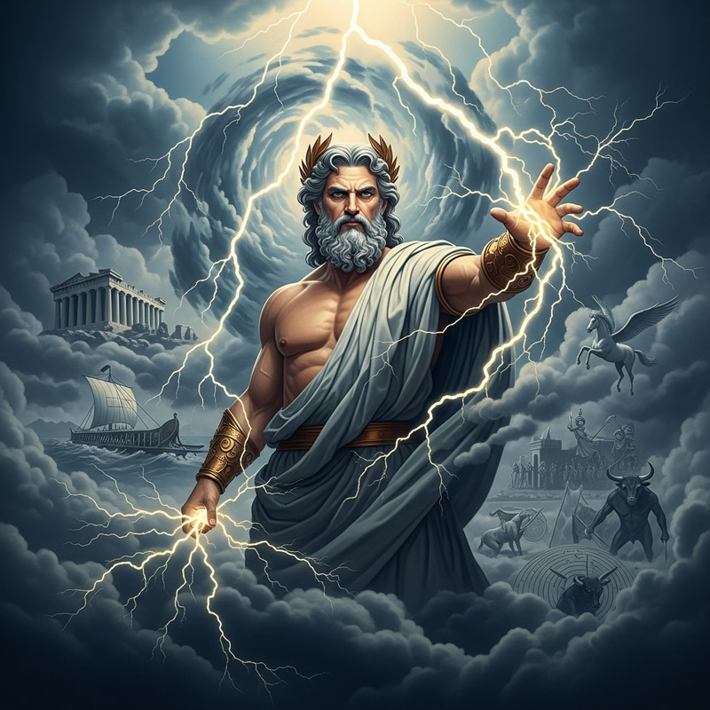 Zeus: Muscular God of Lightning in Ancient Greek Myths Zeus: Muscular God of Lightning in Ancient Greek Myths