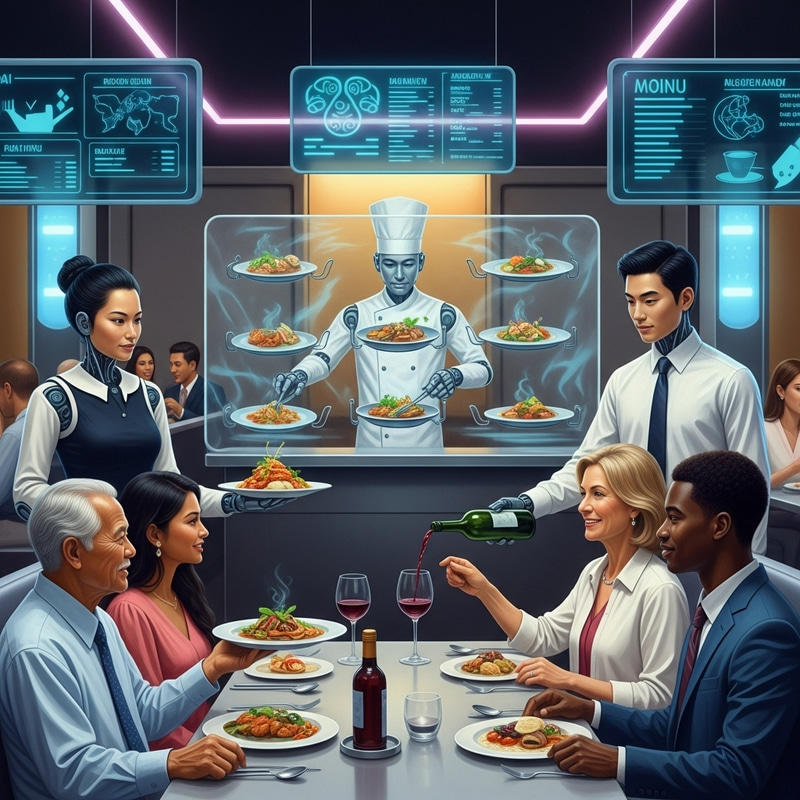 AI-Powered Restaurant Serving Futuristic Cuisine AI-Powered Restaurant Serving Futuristic Cuisine