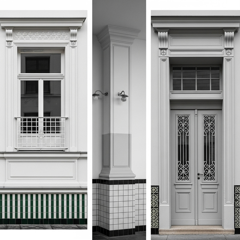 Viennese Architectural Elements in Geometric Style by Otto Wagner Viennese Architectural Elements in Geometric Style by Otto Wagner