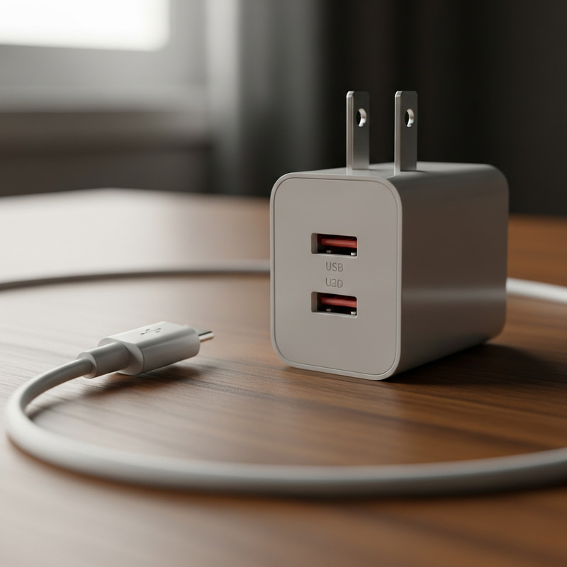 USB C Charger with Cell Phone Cable | American Wall Block